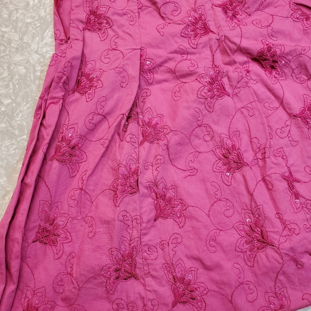 #071 Dolled Up Size Small by F.A.N.G. fuschia sequined skirt - Picture 13 of 16